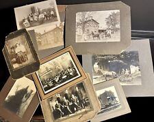 Old Photos Horses Houses 1800s 1900s Large Format VTG Antique Outoor Victorian picture