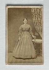 Antique Victorian CDV Photo Older Woman Pretty Lady Stamp On Back Middletown PA picture