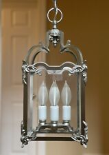 Brush-Everard Style Hall Lantern Chandelier Colonial Williamsburg Pewter Finish picture