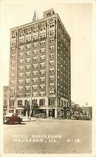 1940s RPPC Postcard; Hotel Waukegan, Waukegan IL Vogel 4-18, Lake County picture