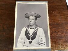 Cabinet card Royal Navy Stoker Mechanic picture