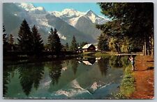 France Chamonix Mont Blanc Scenic Mountain Landscape Chrome UNP Postcard picture