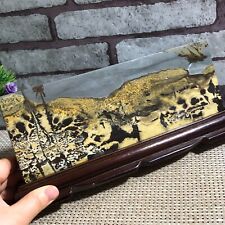 Rare Chinese Natural formation Ink painting scenery Stone Mineral specimen 1437g picture