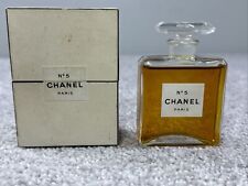 CHANEL NO. 5 PERFUME BOTTLE w BOX NO. 201  FRANCE EXTRAIT PM 95% Full picture