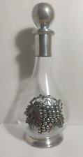 Vintage Clear Glass & 95% Pewter Decor Wine Decanter picture