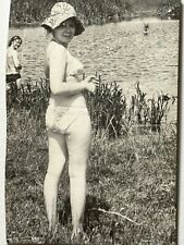 1960s Vintage Photo Ukrainian Young Woman Bikini Beach Portrait Snapshot picture