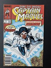 Giant Size Special Captain Marvel #1 Newsstand Marvel Comics 1989 1st Powderkeg picture
