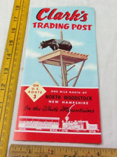 Clark's Trading Post North Woodstock New Hampshire 1960s travel pamphlet Route 3 picture