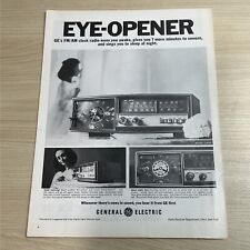 General Electric Eye Opener FM AM Clock Radio 1968 Vintage Print Ad picture