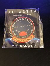 Vintage Collectible Ad Astra IMAX Space Color Metal Pinback Lapel Pin Hat Pin picture