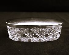 Antique HENRY PERKINS & Sons London Vanity Dresser BOX Sterling silver lid picture