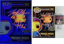 TONY MORAN signed Funko POP Michael Myers Halloween BLACK LIGHT 03 Exclusive JSA picture