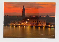 St. Marco by Night Venice Italy Postcard Unposted picture