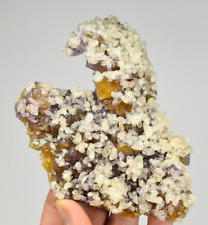 Fluorite with Calcite - Annabel Lee Mine, Hardin Co., Illinois picture