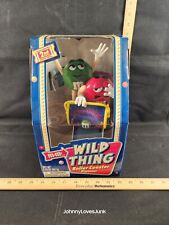 VINTAGE M&Ms CANDY DISPENSER LIMITED 2ND EDITION WILD THING ROLLER COASTER NIB picture