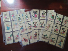 EXTREMELY RARE VINTAGE 1930s WHITMAN MICKEY MOUSE OLD MAID CARDS COMPLETE 36 SET picture