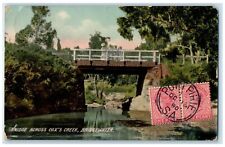 1908 Bridge Across Cox's Creek Bridgewater South Australia Antique Postcard picture