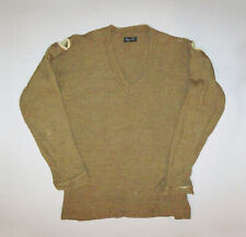 Old Vtg WWII 1940s Mans Sweater Unusual Shoulder Openings Swastik Label Military picture
