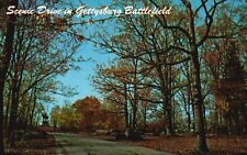 Postcard PA Gettysburg Battlefield Scenic Drive Chrome Vintage PC J3565 picture