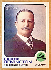 Frederic Remington 19th Century Sculptor 2009 TOPPS Heritage Series picture
