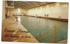 Hot Springs SD Evans Plunge Spring Fed Pool Postcard South Dakota picture