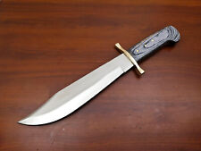CUSTOM HAND MADE D2 BLADE STEEL BOWIE HUNTING KNIFE- PAKKA WOOD - HB-4181 picture