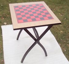 Vintage Scheibe Mid-Century Folding Wood Game Table picture