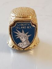 Vintage Liberty Island Thimble Rare excellent condition FORT box6 picture