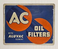 Vintage AC Oil Filters Sign Antique Gas Oil Sign picture