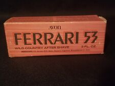 Ferrari 53 AVON Wild Country After Shave (2 fl oz) Vintage Glass Bottle with Box picture