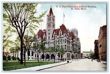 c1950's US Post Office & Federal Building Tower St. Paul Minnesota MN Postcard picture