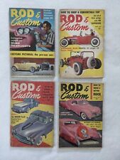 Lot of 4 Rod & Custom Magazines from 1957 - Feb Mar Jun Aug - Vintage Items picture
