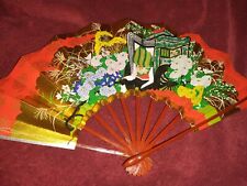 Sensu Kyoto Japanese Folding Fan Collectable - Double Sided Hand Painted  picture
