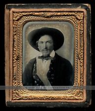 1850s 1860s Ambrotype Photo Masonic Lodge Grand Master Possibly California picture