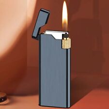 Metal Slim Wheel Lighter Gadgets Mini Cigarette Lighter Butane Gas Open Flame picture