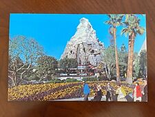 Vintage Disneyland Postcard Matterhorn ca 1970s-80s picture