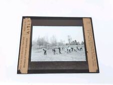 Transfering Pines To Field Saratoga Springs NY Magic Lantern Glass Slide 1912 picture