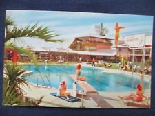 1954 Las Vegas Nevada Desert Inn Hotel Swimming Pool & Girls Postcard picture
