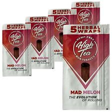 High Tea Non Tobacco All Natural Herbal Smoking Wraps - Mad Melon - 25 Self... picture