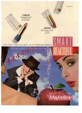 1989 Maybelline Smart Beautiful Lipstick Vintage Print Advertisement picture