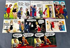 Lot of 10 Humorous 1970's BAMFORTH Comic Funny POSTCARDS England - Drunk/Booze picture
