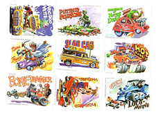 1980 TOPPS WEIRD WHEELS 55-CARD STICKER SET NM/MINT ALL CARDS SCANNED picture