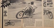 1968 Bultaco Pursang Motorcycle 5p Test Print Article picture