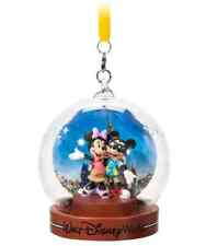 Nwt Disney Parks Mickey & Minnie On Vacation Glass Dome Holiday Ornament picture