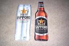 2 Sapporo Beer Signs 1 Bottle Shaped and 1 Beer Can Shaped Sign picture