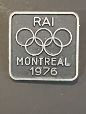 Vintage Rai Olympic Games Montreal, 1976. vintage pin, badge, picture