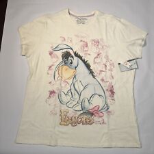 Vintage Disney Store Eeyore Sketch Shirt Woman 2XL W Tags Has Flaws See Pictures picture