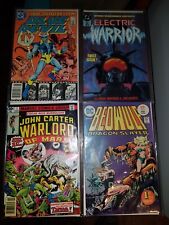 DC Marvel Comics Lot Of 4 #1 Issues, John Carter Warlord Of Mars, Electric... picture