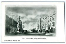 c1910 Lower Higgins Avenue Exterior Building Missoula Montana Vintage Postcard picture