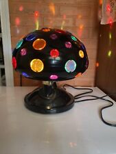 Vintage Rotating Multi-Color Strobe Light RABBIT TANAKA Disco Lamp Mushroom 12” picture